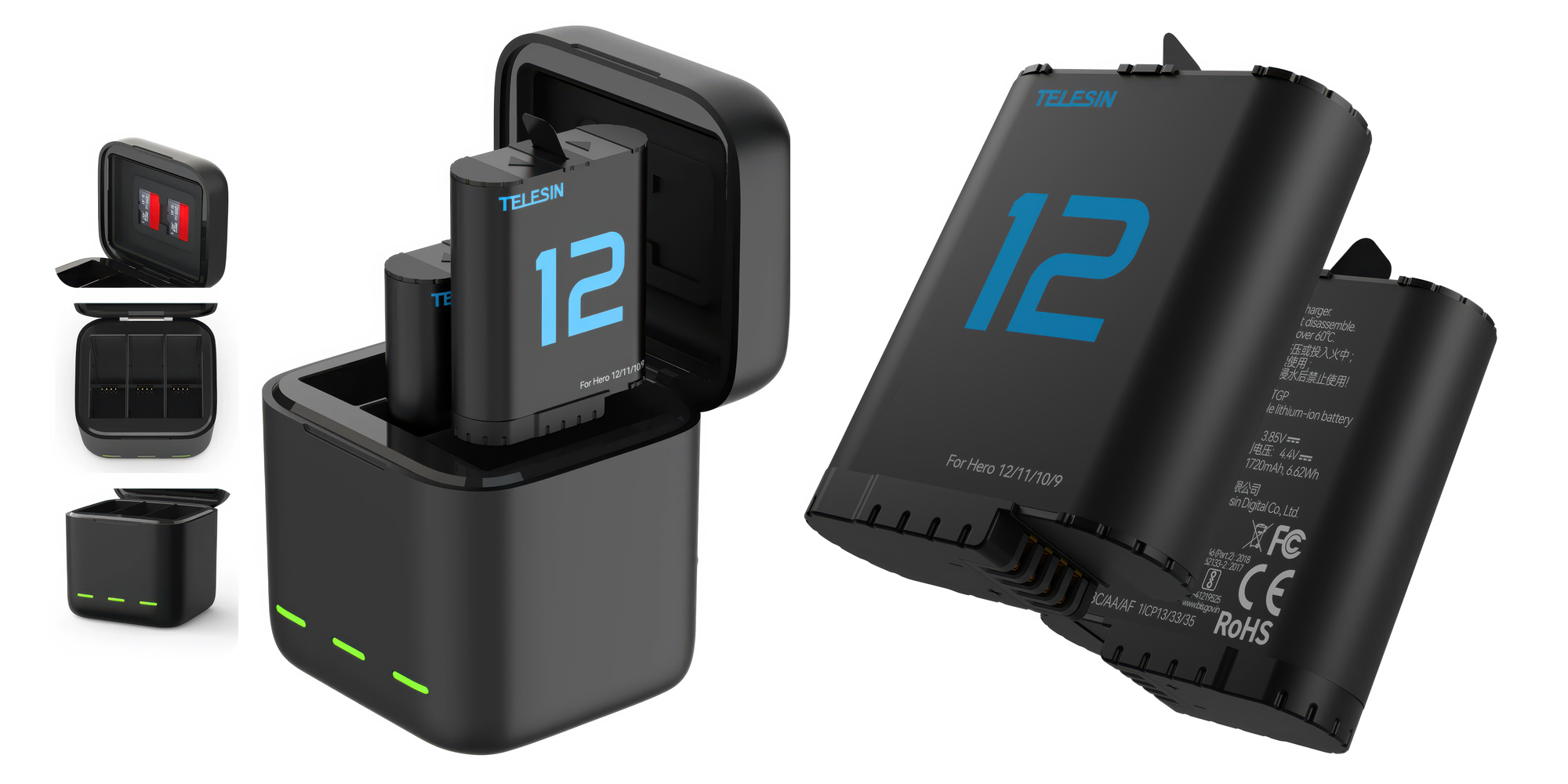 Akumulator Telesin S0-ECB-02-TGP zamiennik do GoPro Hero 9 _ 10 _ 11 _ 12